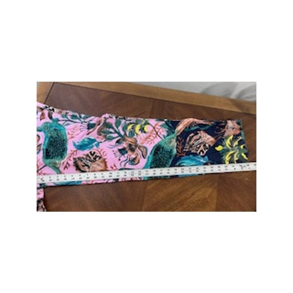 Anthropologie Women's sz S Raphael Balme Peacock Flannel Sleep Pants - Picture 7 of 7